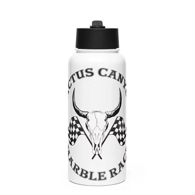 Cactus Canyon Stainless steel water bottle with straw lid
